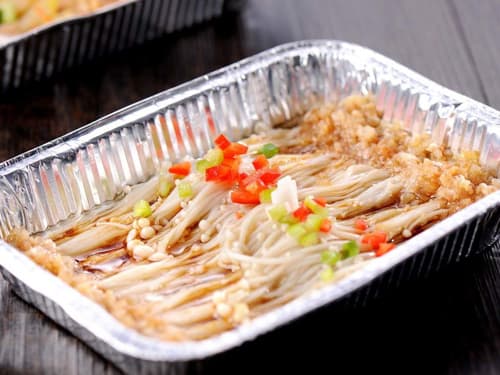 耀州锡纸烤金针菇
